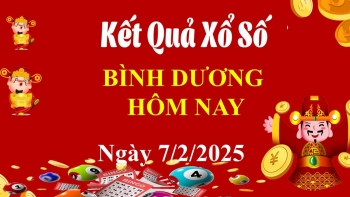 XSBD 7/2, Kết quả xổ số Bình Dương hôm nay 7/2/2025, KQXSBD