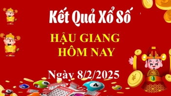 XSHG 8/2, Kết quả xổ số Hậu Giang hôm nay 8/2/2025, KQXSHG