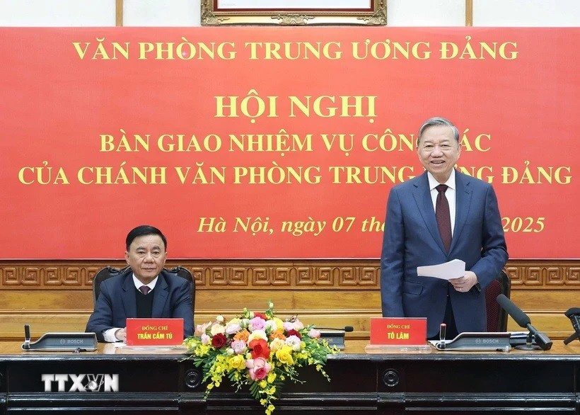 Tổng Bí thư Tô Lâm phát biểu. Ảnh: TTTXVN