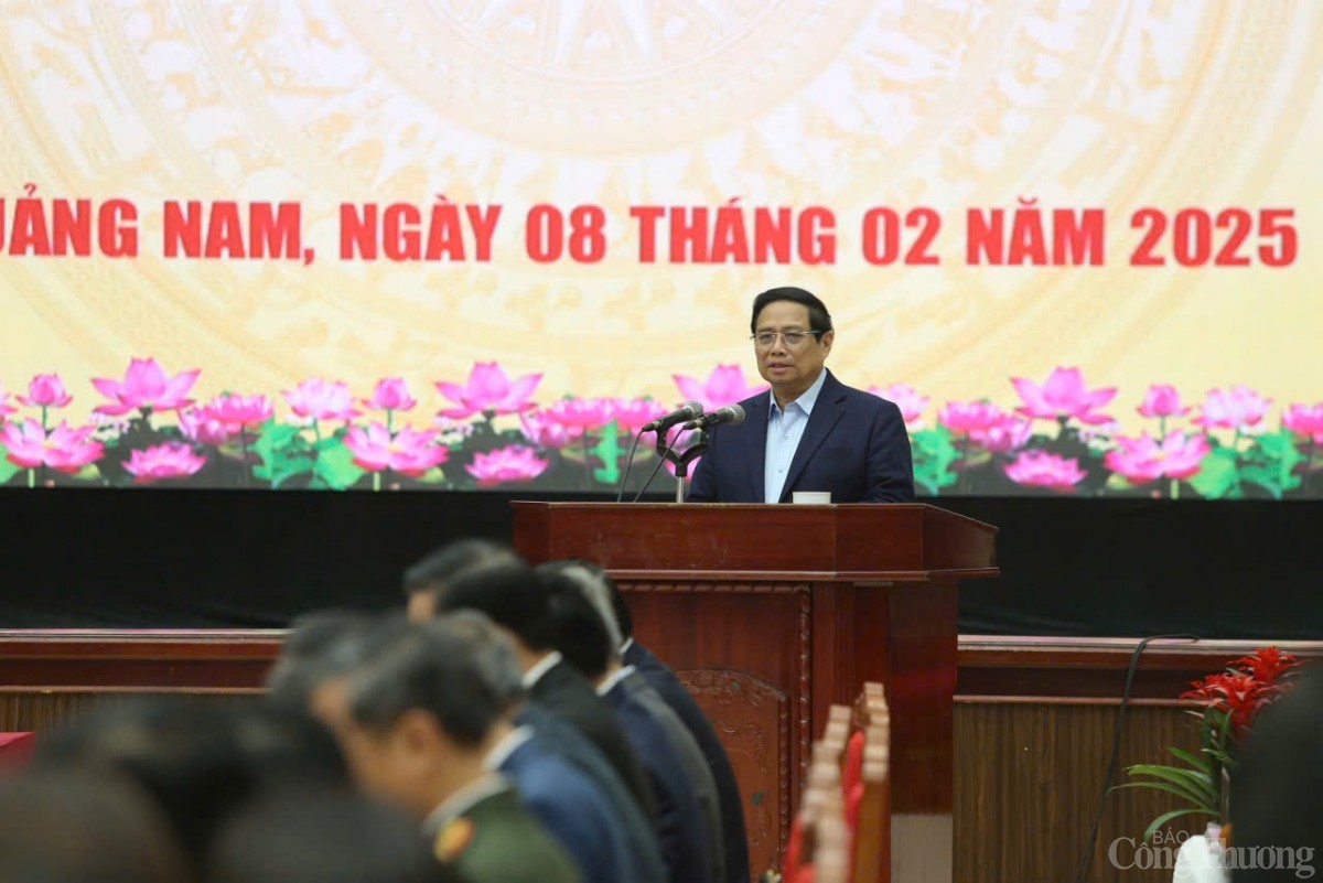 Thủ tướng Phạm Minh Chính yêu cầu tỉnh Quảng Nam làm mới động lực tăng trưởng, mở rộng xuất khẩu, kích cầu tiêu dùng