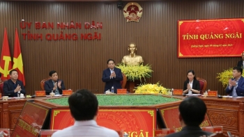 Thủ tướng Phạm Minh Chính làm việc với Tỉnh ủy Quảng Ngãi