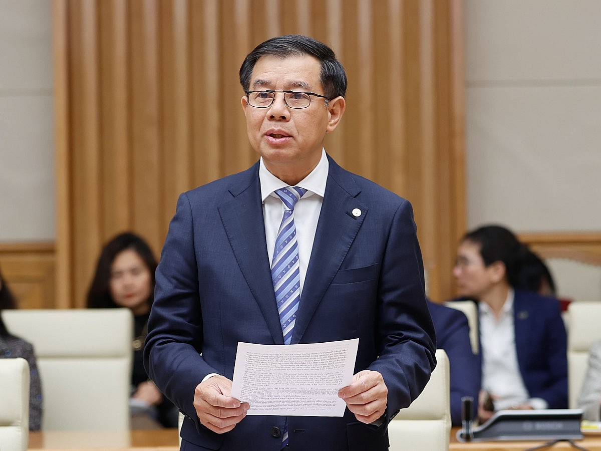 Ông Nguyễn Việt Quang, Tổng Giám đốc Tập đoàn Vingroup: Chúng tôi xác định việc nâng cao tỉ lệ nội địa hóa cho xe điện Vinfast là chìa khóa để phát triển bền vững - Ảnh VGP/Nhật Bắc Ông Nguyễn Việt Quang, Tổng Giám đốc Tập đoàn Vingroup: Chúng tôi xác định việc nâng cao tỉ lệ nội địa hóa cho xe điện Vinfast là chìa khóa để phát triển bền vững - Ảnh VGP/Nhật Bắc