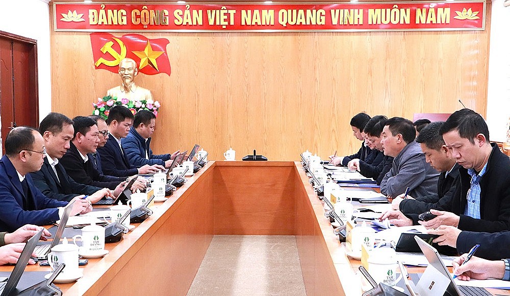 Toàn cảnh cuộc họp giữa UBND tỉnh Lai Châu và EVNNPT Toàn cảnh cuộc họp giữa UBND tỉnh Lai Châu và EVNNPT