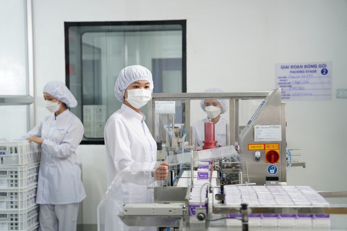Giai đoạn đóng gói tại nhà máy IMP4. Ảnh: Imexpharm