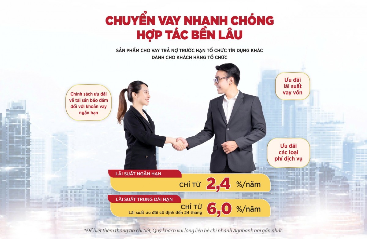Nhiều ưu đãi cho khách hàng vay vốn Agribank trả nợ trước hạn ngân hàng khác Nhiều ưu đãi cho khách hàng vay vốn Agribank trả nợ trước hạn ngân hàng khác