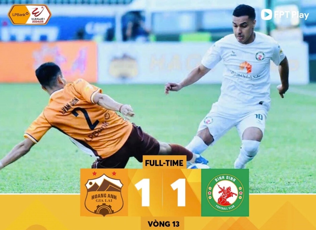 Kết quả trận Hoàng Anh Gia Lai và Bình Định