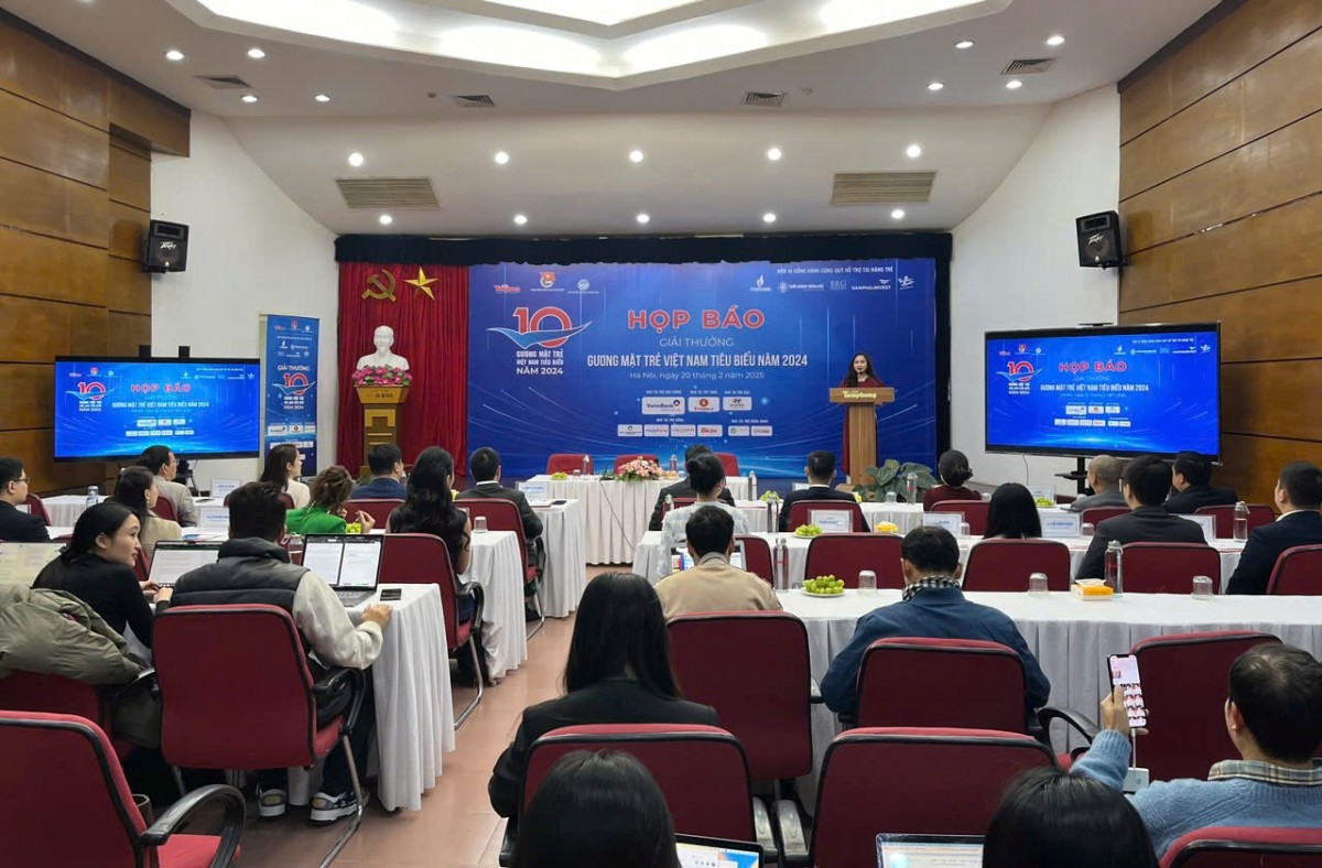 Họp báo công bố danh sách 19 đề cử xuất sắc lọt vào vòng bình chọn trực tuyến của Giải thưởng “Gương mặt trẻ Việt Nam tiêu biểu” năm 2024