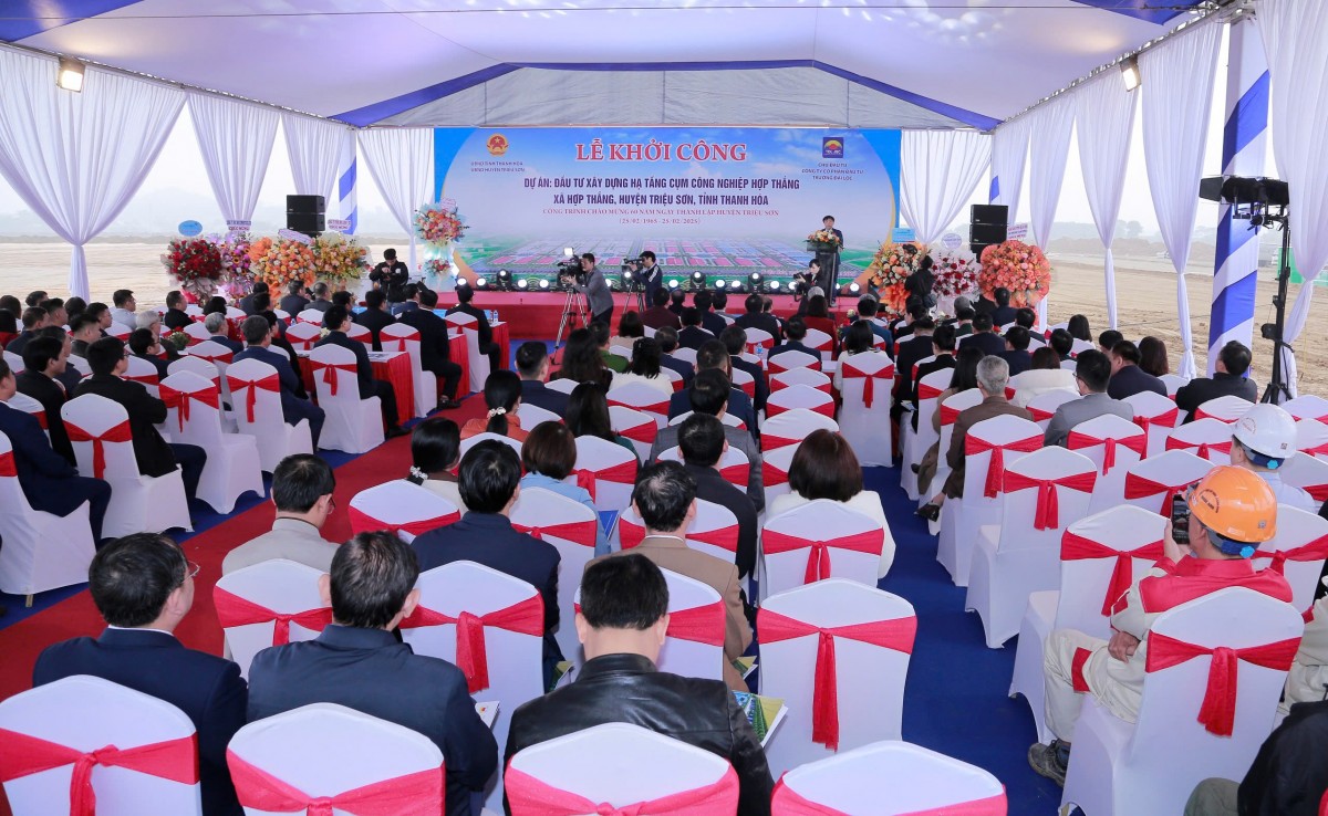 Thanh Hóa: Khởi công Cụm công nghiệp Hợp Thắng rộng 70ha Thanh Hóa: Khởi công Cụm công nghiệp Hợp Thắng rộng 70ha