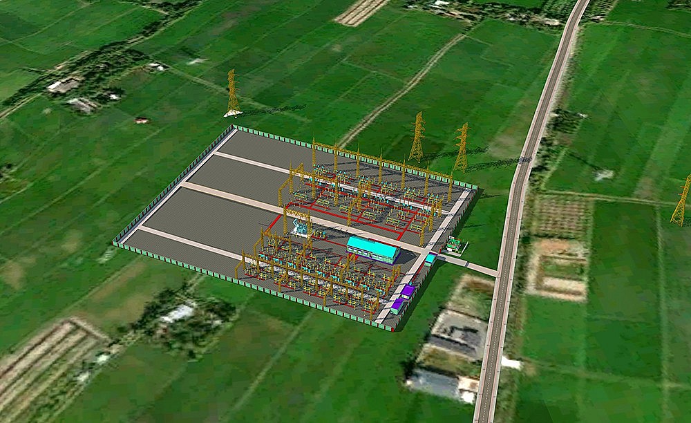 Phối cảnh Trạm biến áp 220kV Vĩnh Long 3 và đường dây đấu nối Phối cảnh Trạm biến áp 220kV Vĩnh Long 3 và đường dây đấu nối