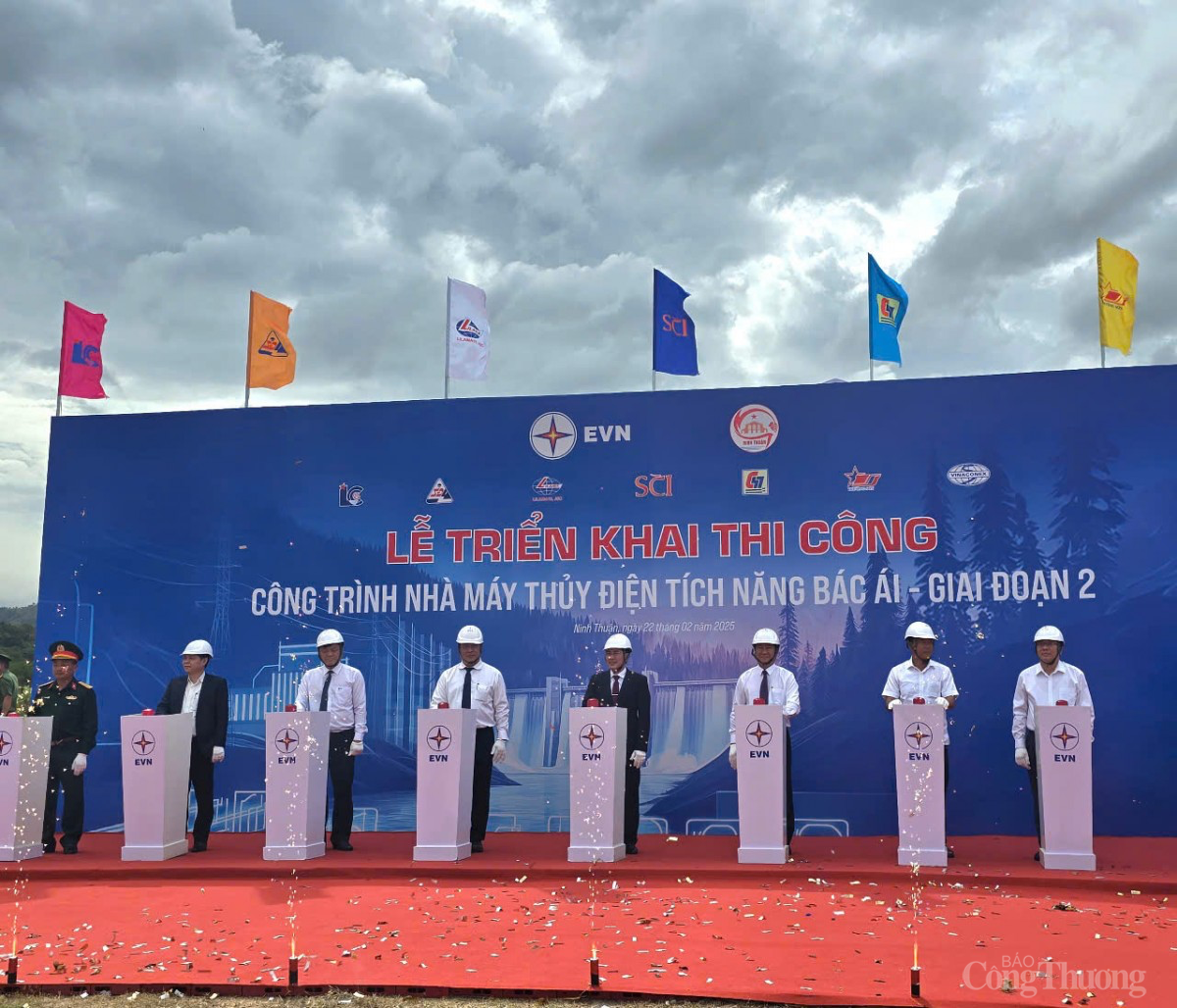 Ninh Thuận khởi công nhà máy thủy điện tích năng Bác Ái