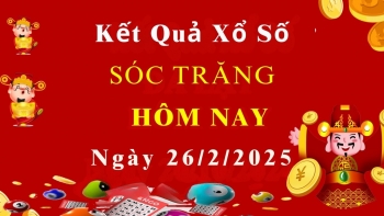 XSST 26/2, Kết quả xổ số Sóc Trăng hôm nay 26/2/2025, KQXSST