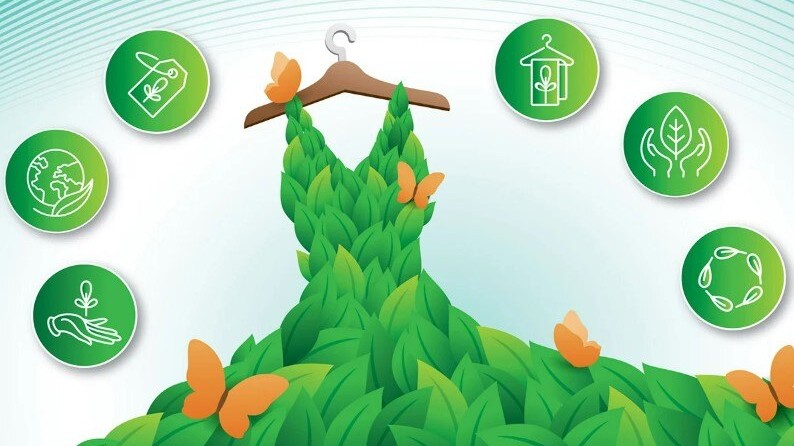 mô hình kinh doanh tuần hoàn trong ngành thời trang, bao gồm cho thuê, sửa chữa, tái bán và tái chế