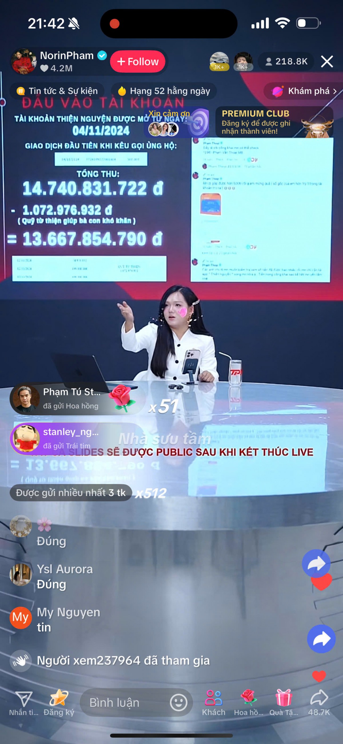 Tiktoker Phạm Thoại ‘phủ nhận’ số tiền 16,7 tỷ đồng ủng hộ Tiktoker Phạm Thoại ‘phủ nhận’ số tiền 16,7 tỷ đồng ủng hộ