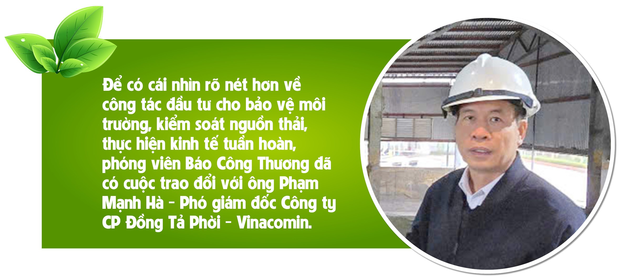 Hướng đến kinh tế tuần hoàn trong tuyển quặng Đồng Tả Phời Hướng đến kinh tế tuần hoàn trong tuyển quặng Đồng Tả Phời