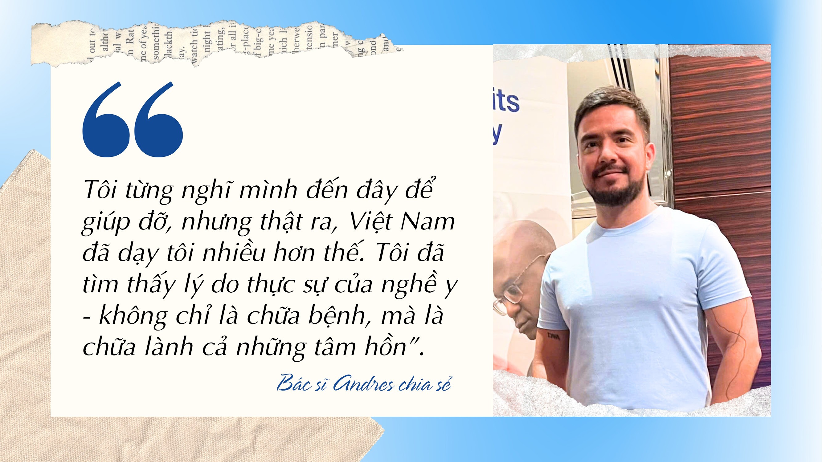 Bác sĩ AndresSosa: Gắn bó với Việt Nam “quê hương” thứ 2 Bác sĩ AndresSosa: Gắn bó với Việt Nam “quê hương” thứ 2