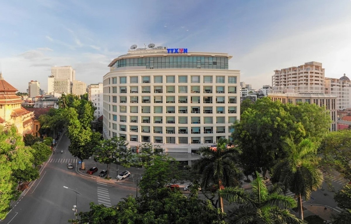 Tòa nhà Trung tâm Thông tấn Quốc gia số 5 Lý Thường Kiệt, Hà Nội. Ảnh: TTXVN Tòa nhà Trung tâm Thông tấn Quốc gia số 5 Lý Thường Kiệt, Hà Nội. Ảnh: TTXVN