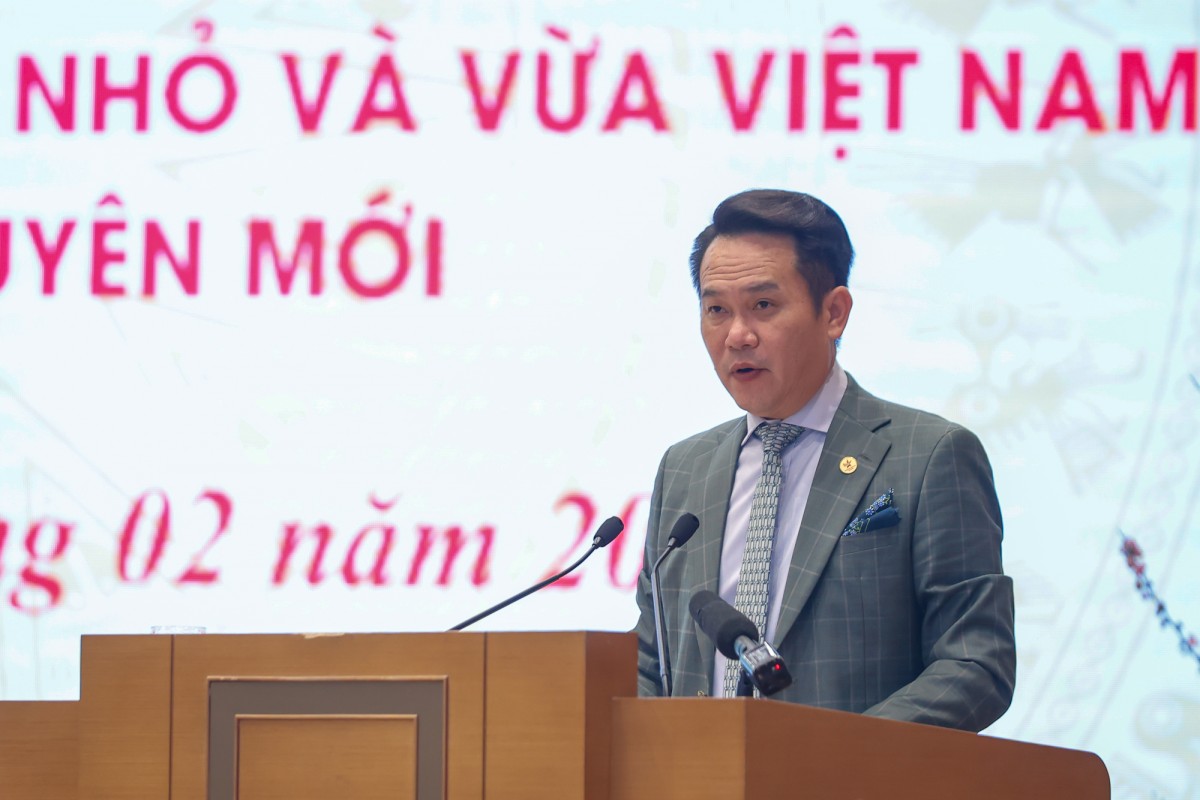 Ông Đặng Hồng Anh, Chủ tịch Hội Doanh nhân trẻ Việt Nam. Ảnh: VGP/Nhật Bắc Ông Đặng Hồng Anh, Chủ tịch Hội Doanh nhân trẻ Việt Nam. Ảnh: VGP/Nhật Bắc