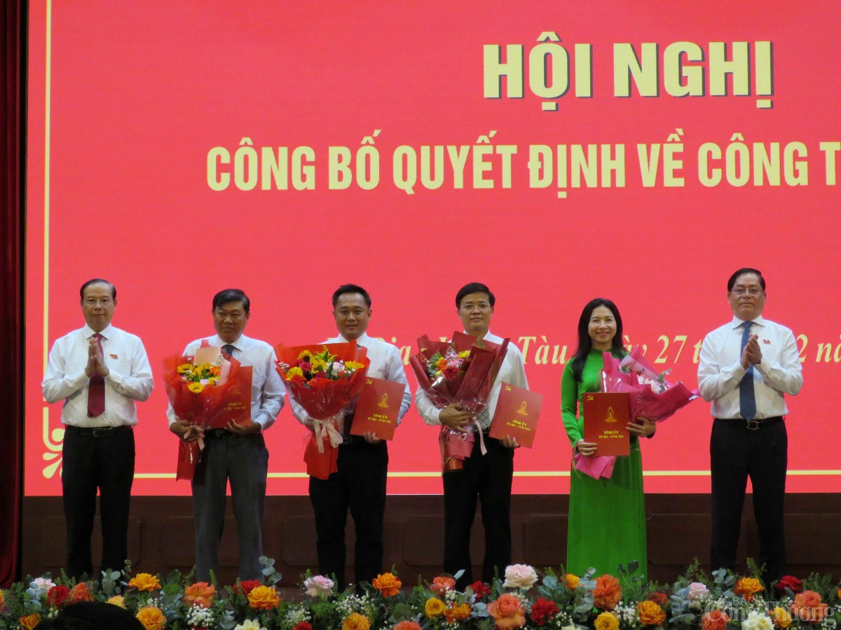 Bà Rịa - Vũng Tàu bổ nhiệm hàng loạt lãnh đạo sở, ngành