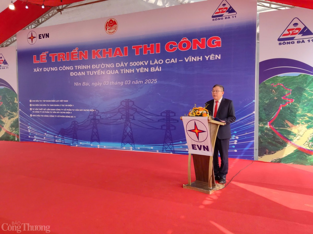 Chùm ảnh khởi công thi công dự án đường dây 500kV Lào Cai- Vĩnh Yên Chùm ảnh khởi công thi công dự án đường dây 500kV Lào Cai- Vĩnh Yên