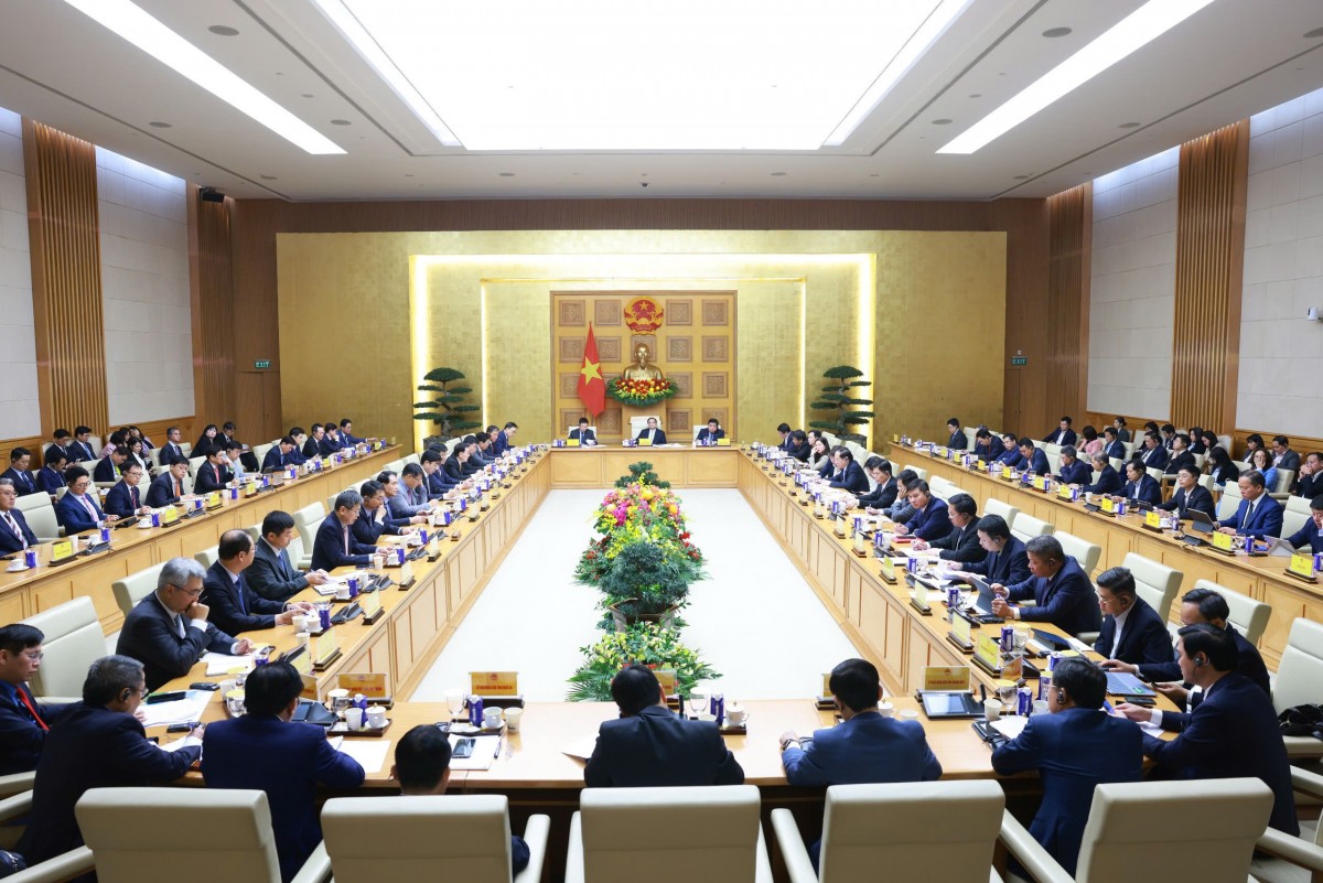 Toàn cảnh buổi làm việc, đối thoại của Thủ tướng Chính phủ đối thoại với các doanh nghiệp hàng đầu Hàn Quốc Toàn cảnh buổi làm việc, đối thoại của Thủ tướng Chính phủ đối thoại với các doanh nghiệp hàng đầu Hàn Quốc