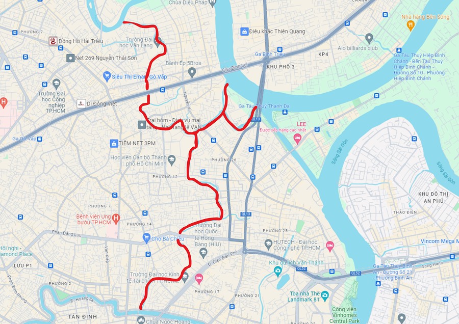 dự án cải tạo rạch Xuyên Tâm có chiều dài gần 9km dự án cải tạo rạch Xuyên Tâm có chiều dài gần 9km