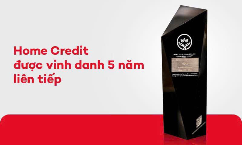 Đây là năm thứ 5 liên tiếp Home Credit chiến thắng tại giải thưởng uy tín về phát triển bền vững.  Đây là năm thứ 5 liên tiếp Home Credit chiến thắng tại giải thưởng uy tín về phát triển bền vững.