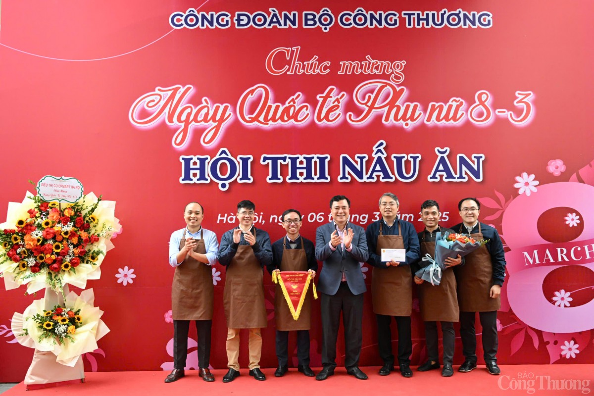 Trao giải Hội thi nấu ăn Công đoàn ngành Công Thương