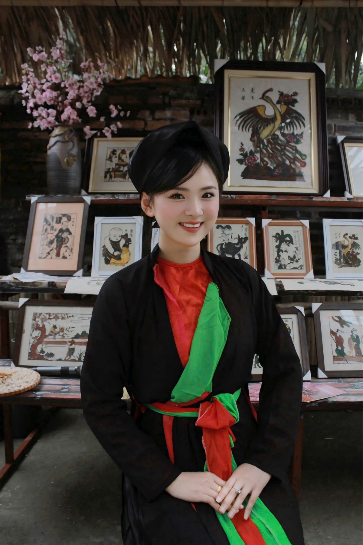 Hồng Nhung (2002, làng Lạc Xá) cảm thấy rất tự hào và được truyền cảm hứng khi chứng kiến một dự án mang đậm giá trị văn hóa quê hương được ra mắt. (Ảnh: Lưu Hoài). Hồng Nhung (2002, làng Lạc Xá) cảm thấy rất tự hào và được truyền cảm hứng khi chứng kiến một dự án mang đậm giá trị văn hóa quê hương được ra mắt. (Ảnh: Lưu Hoài).