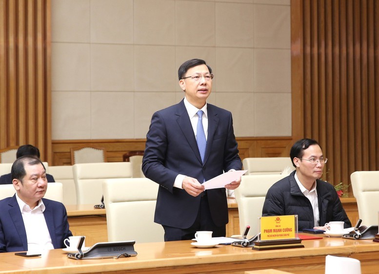 Phó Thủ tướng Nguyễn Hòa Bình, Bộ trưởng, Chủ nhiệm Văn phòng Chính phủ Trần Văn Sơn và các Phó Chủ nhiệm Văn phòng Chính phủ chúc mừng tân Phó Chủ nhiệm Văn phòng Chính phủ Phạm Mạnh Cường - Ảnh: VGP/Nguyễn Hoàng Phó Thủ tướng Nguyễn Hòa Bình, Bộ trưởng, Chủ nhiệm Văn phòng Chính phủ Trần Văn Sơn và các Phó Chủ nhiệm Văn phòng Chính phủ chúc mừng tân Phó Chủ nhiệm Văn phòng Chính phủ Phạm Mạnh Cường - Ảnh: VGP/Nguyễn Hoàng