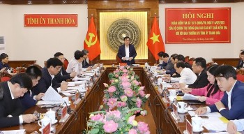 Đoàn kiểm tra của Bộ Chính trị làm việc với Ban Thường vụ Tỉnh ủy Thanh Hóa