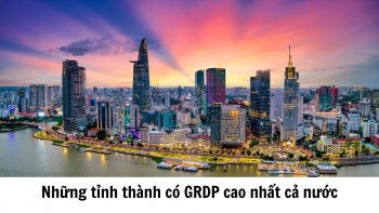 Infographic | Những tỉnh thành có GRDP cao nhất cả nước
