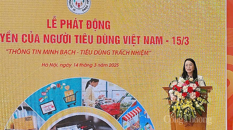Phó Chủ tịch Ủy ban Cạnh tranh quốc gia Nguyễn Quỳnh Anh phát biểu tại Lễ phát động Phó Chủ tịch Ủy ban Cạnh tranh quốc gia Nguyễn Quỳnh Anh phát biểu tại Lễ phát động