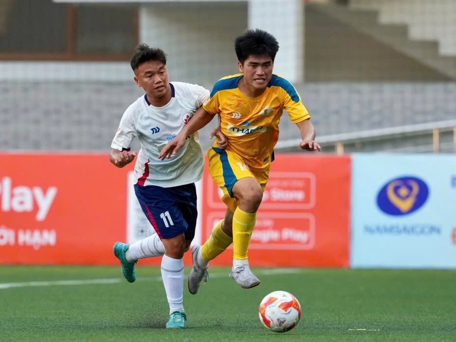 Các cầu thủ đội Trường Đại học Công nghiệp TPHCM đã có 1 trận đấu đầy cố gắng.