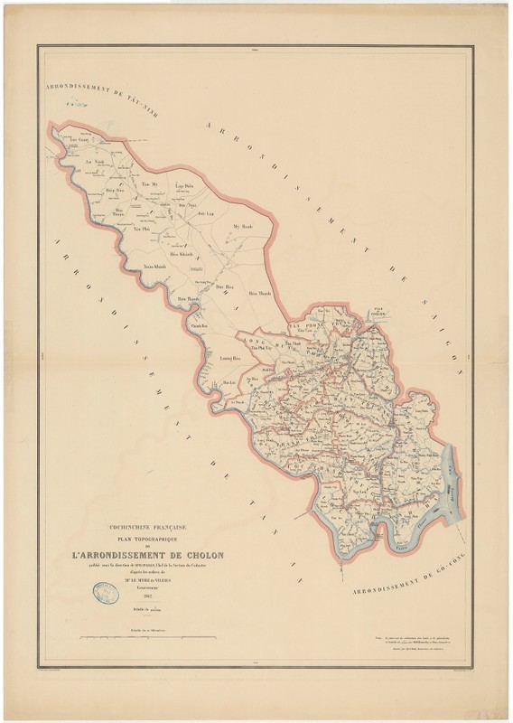 Lộ diện bản đồ cực quý hiếm về Nam Kỳ Lục Tỉnh