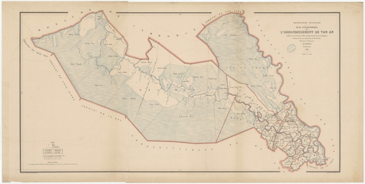 Lộ diện bản đồ cực quý hiếm về Nam Kỳ Lục Tỉnh