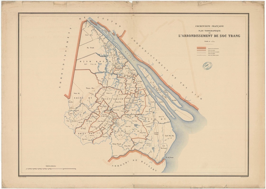 Lộ diện bản đồ cực quý hiếm về Nam Kỳ Lục Tỉnh