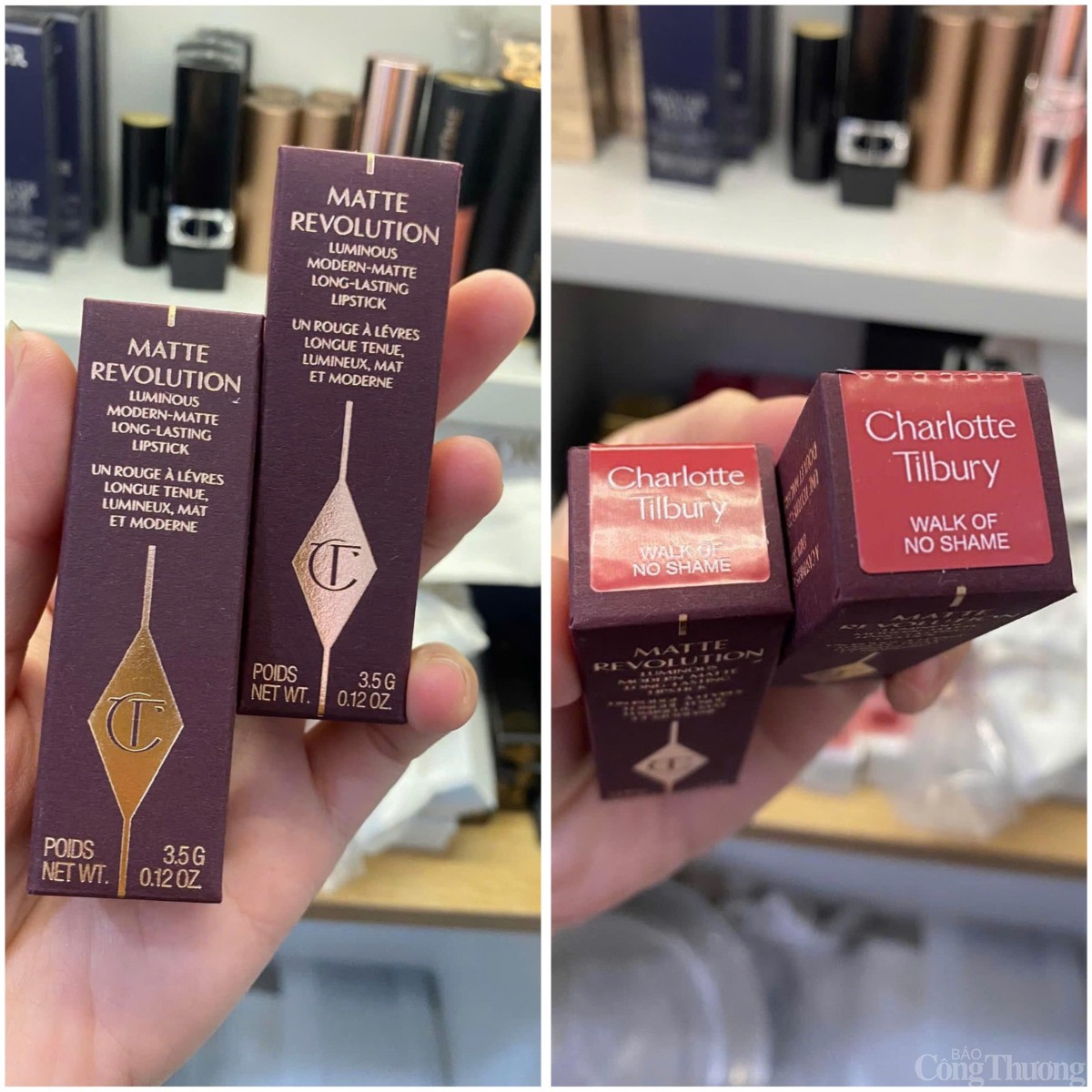 Sản phẩm được giới thiệu là “hàng xách tay”, không có thông tin thành phần, công dụng bằng tiếng Việt. Ảnh: Huyền Trang