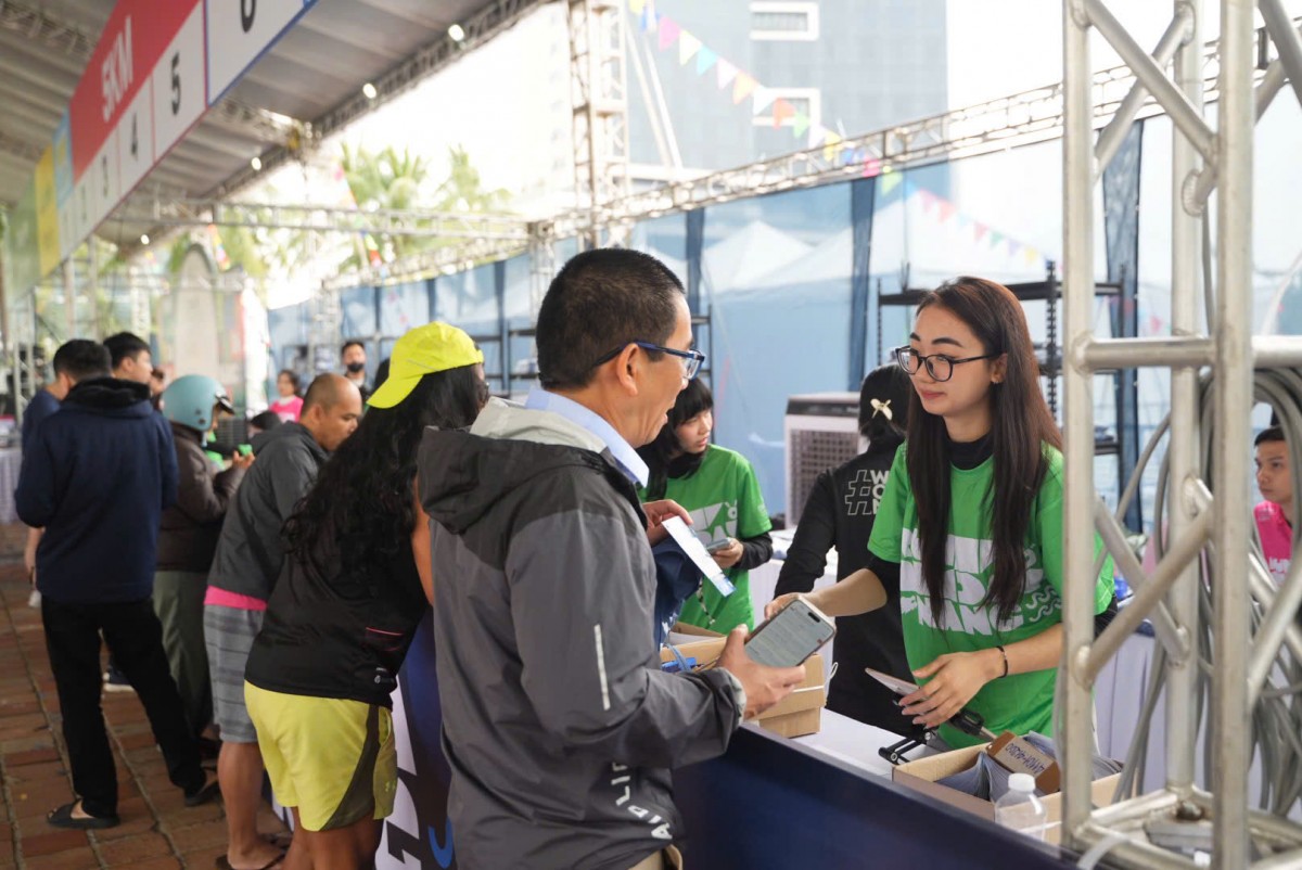 Runner đăng ký tham gia sự kiện