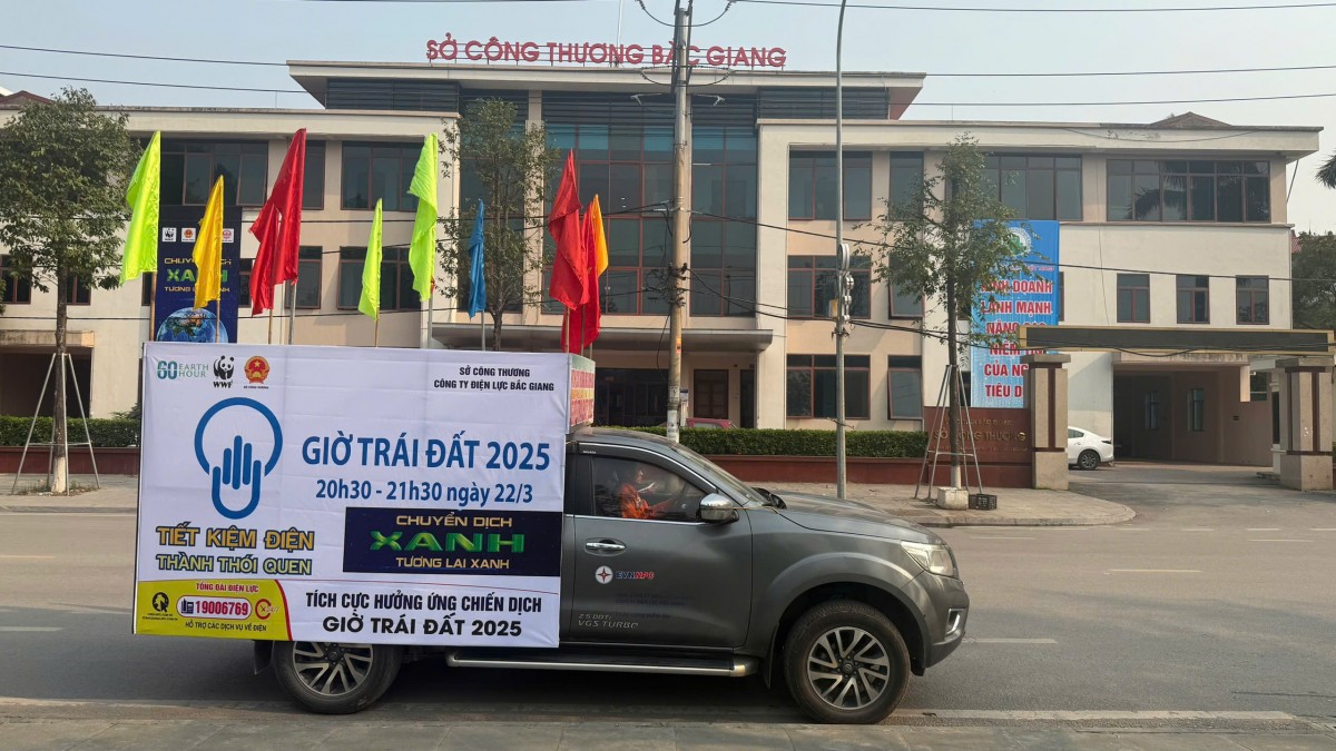 Bắc Giang hưởng ứng giờ trái đất Bắc Giang hưởng ứng giờ trái đất