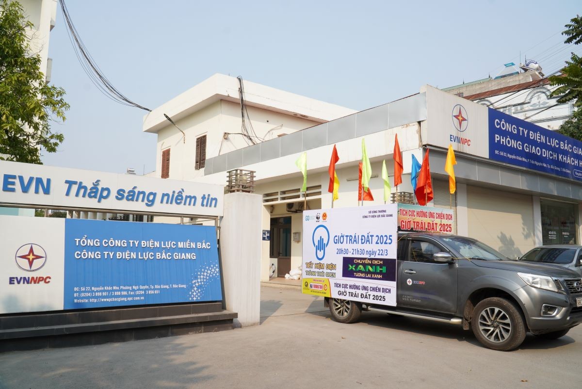 Bắc Giang hưởng ứng giờ trái đất Bắc Giang hưởng ứng giờ trái đất