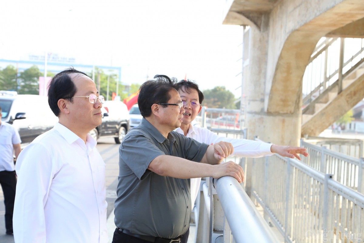 Thủ tướng Phạm Minh Chính dự khánh thành đập dâng Phú Phong Thủ tướng Phạm Minh Chính dự khánh thành đập dâng Phú Phong