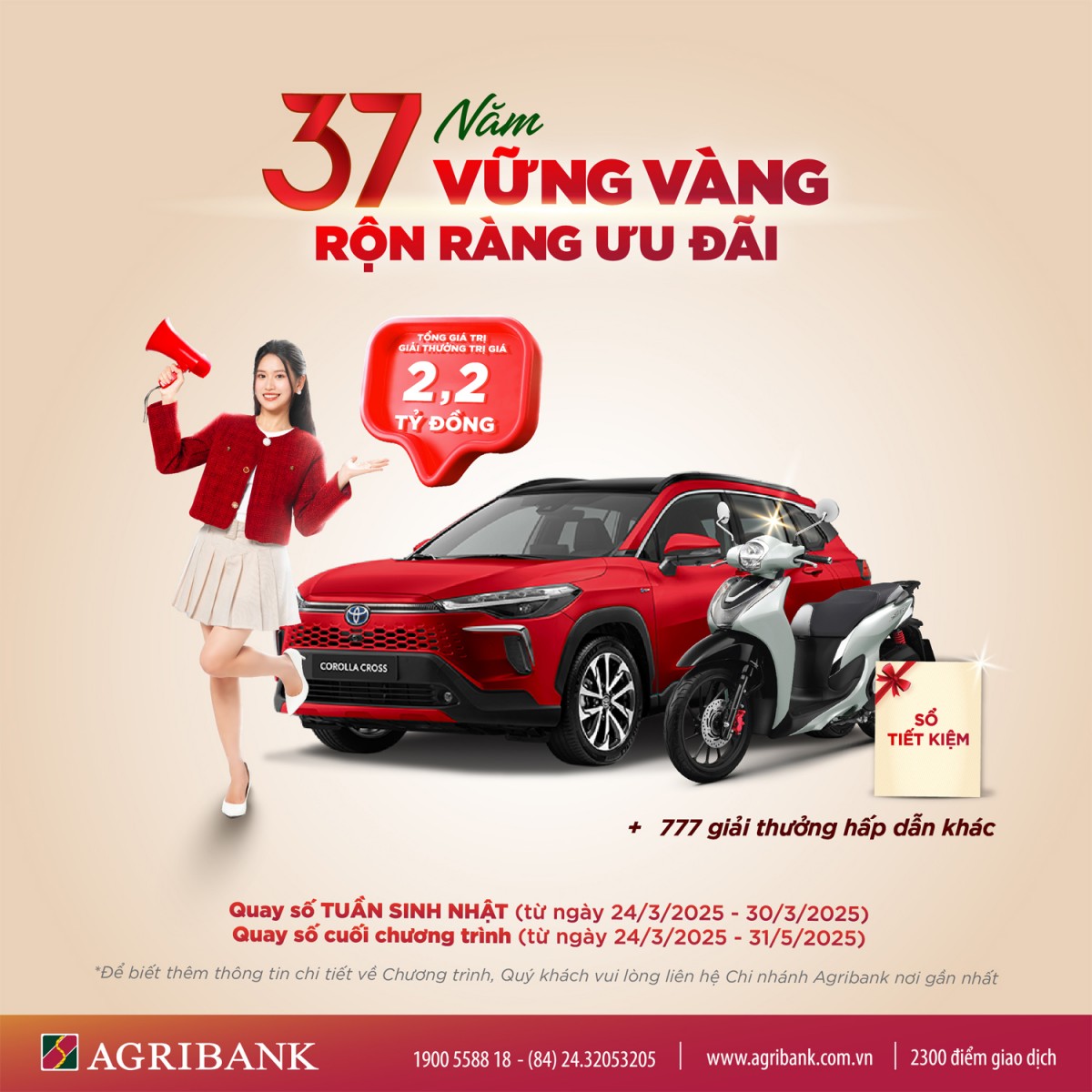 Agribank tri ân khách hàng với hơn 13.700 phần quà hấp dẫn