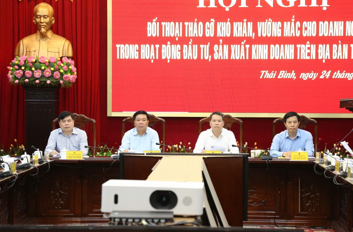 Hội nghị đối thoại doanh nghiệp tỉnh Thái Bình
