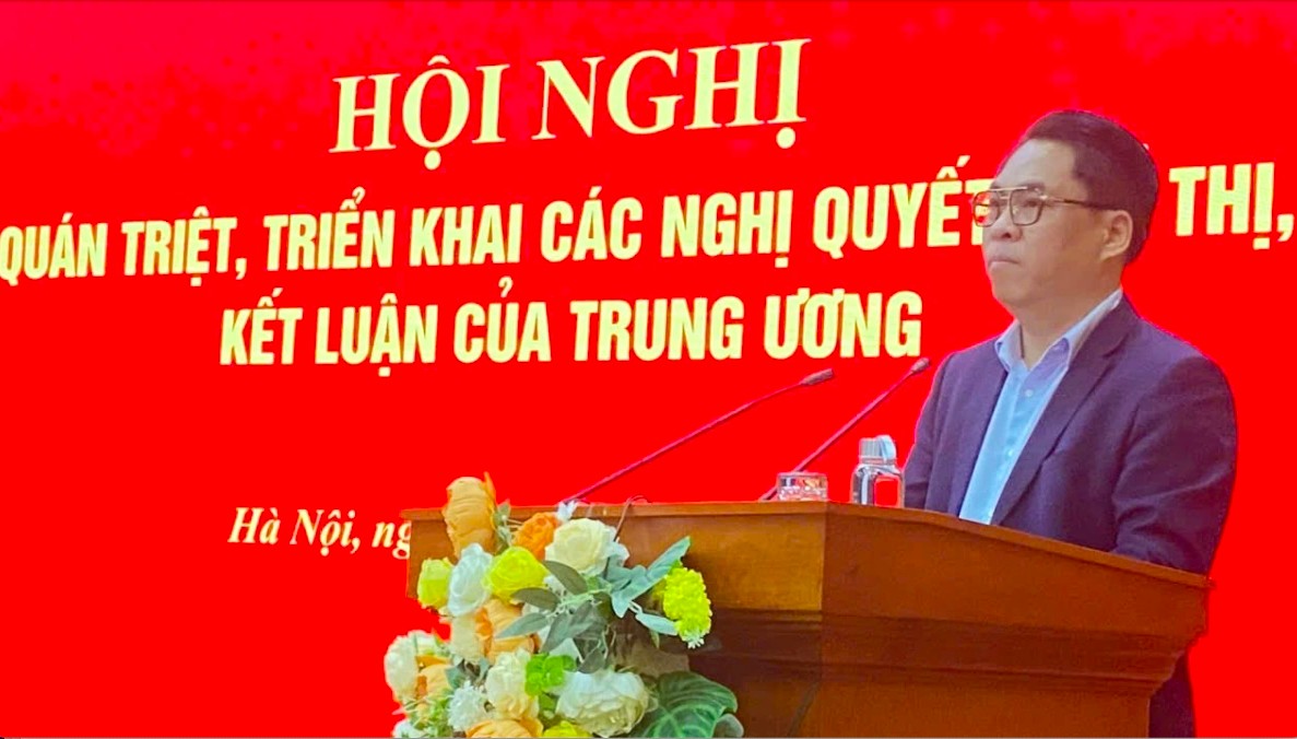 Ông Phan Thăng An - Phó trưởng Ban Tổ chức Trung ương quán triệt các nghị quyết, chỉ thị, kết luận của Trung ương Ông Phan Thăng An - Phó trưởng Ban Tổ chức Trung ương quán triệt các nghị quyết, chỉ thị, kết luận của Trung ương