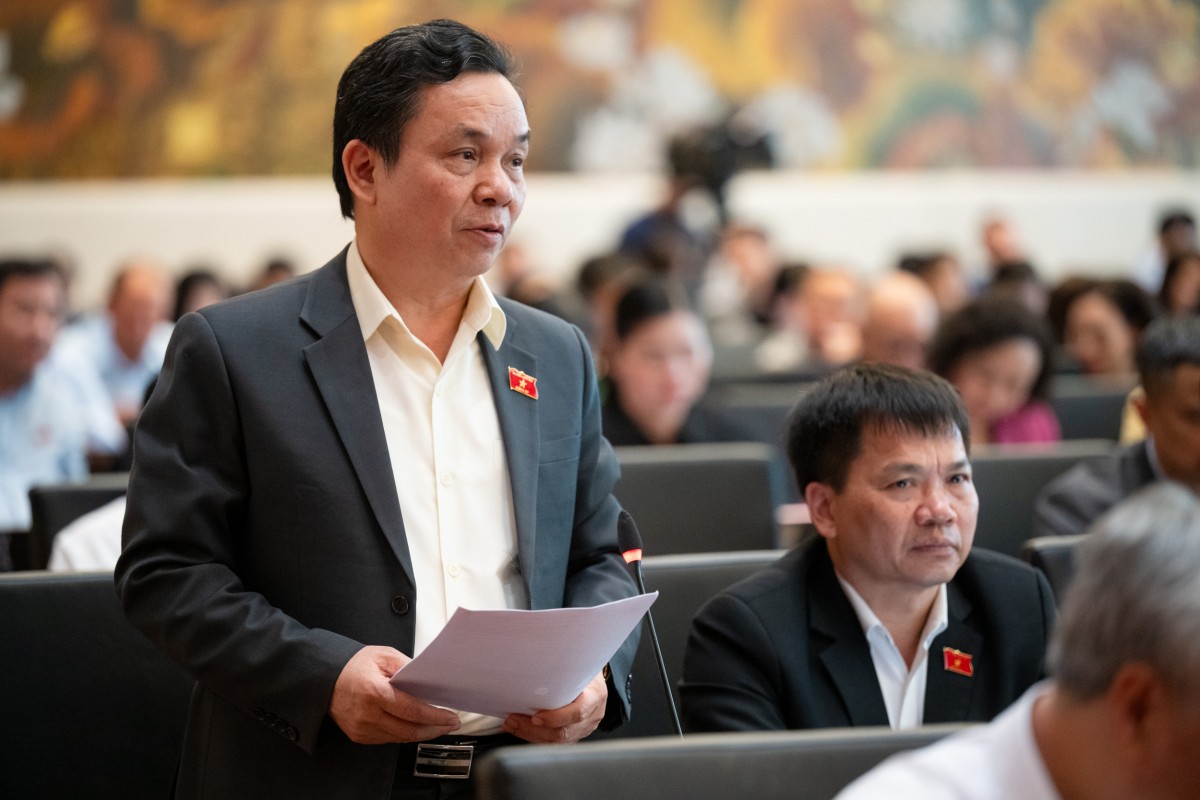 Đại biểu Hoàng Văn Cường - đoàn Hà Nội 