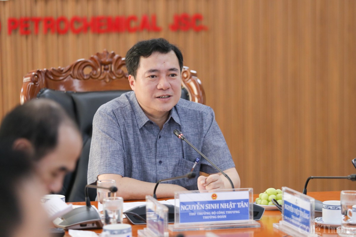 Thứ trưởng Nguyễn Sinh Nhật Tân chủ trì buổi làm việc