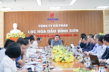 Thứ trưởng Nguyễn Sinh Nhật Tân làm việc với Lọc hóa dầu Bình Sơn