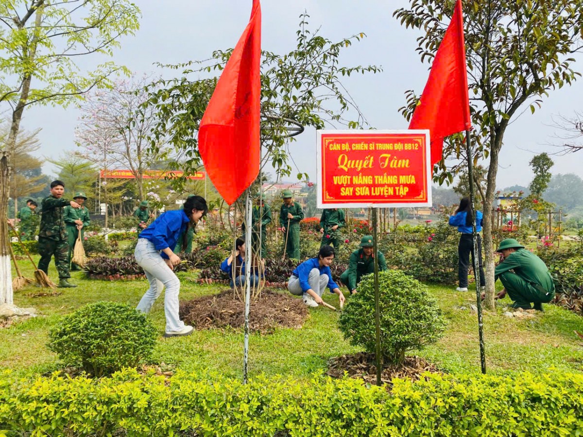Đoàn cơ sở Trung đoàn 98 phối hợp với tổ chức đoàn đơn vị kết nghĩa hưởng ứng phong trào “Ngày thứ Bảy tình nguyện”, “Ngày chủ nhật Xanh” Đoàn cơ sở Trung đoàn 98 phối hợp với tổ chức đoàn đơn vị kết nghĩa hưởng ứng phong trào “Ngày thứ Bảy tình nguyện”, “Ngày chủ nhật Xanh”