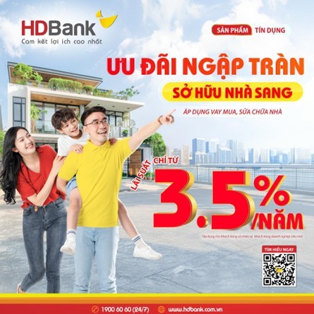 Mua nhà dễ dàng với ưu đãi lớn từ HD Bank Mua nhà dễ dàng với ưu đãi lớn từ HD Bank