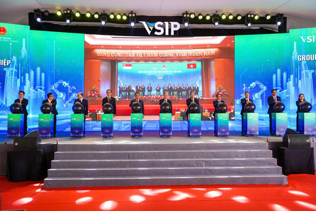 Chính thức khởi công Khu công nghiệp VSIP Thái Bình